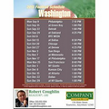 Washington Football Schedule Postcards - Standard (4-1/4" x 5-1/2")